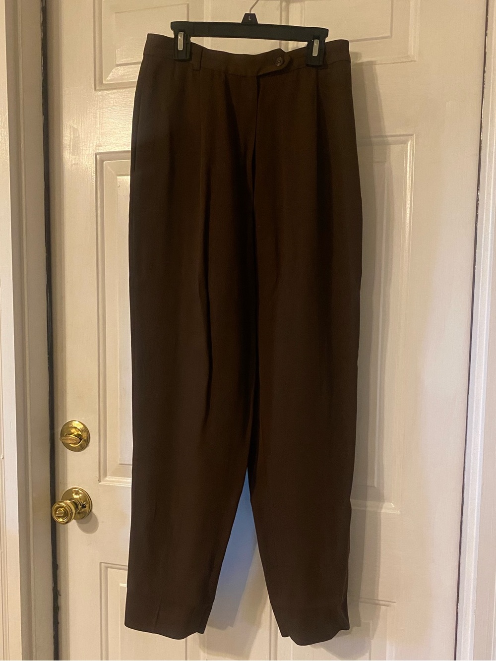 Burberry Vintage High-Waisted Straight Leg Trousers